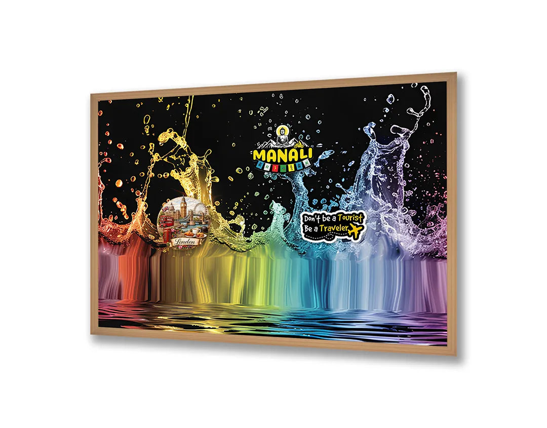 Metall Magnetboard mit hochwertigem Gekleurd spetterend Wasser Design