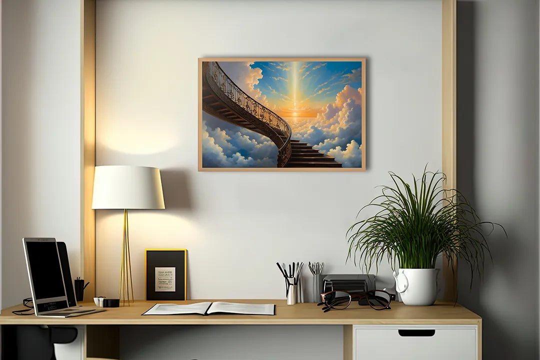 Metall Magnetboard mit hochwertigem Trap naar der Wolken Design