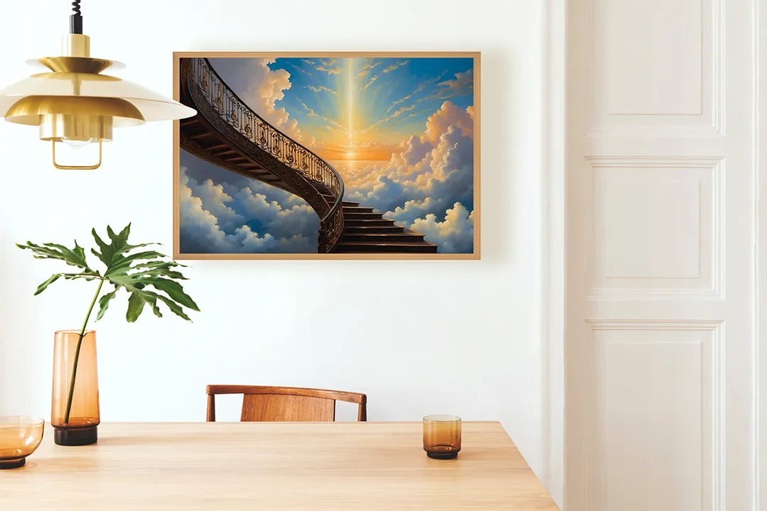 Metall Magnetboard mit hochwertigem Trap naar der Wolken Design