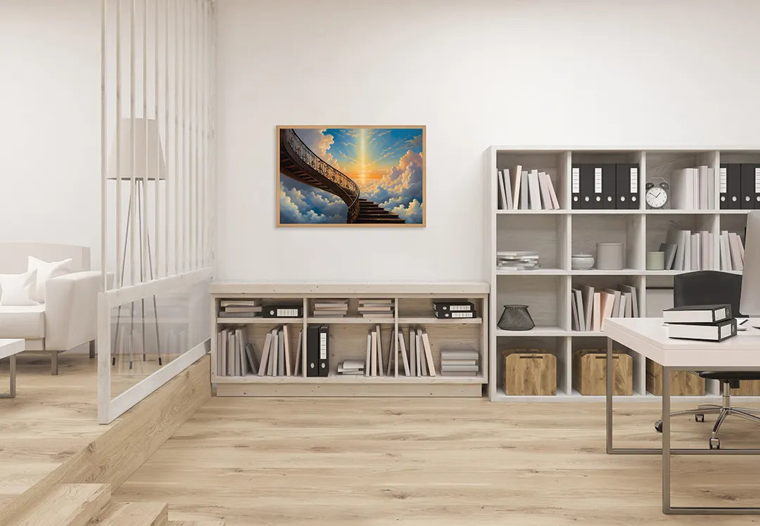 Metall Magnetboard mit hochwertigem Trap naar der Wolken Design