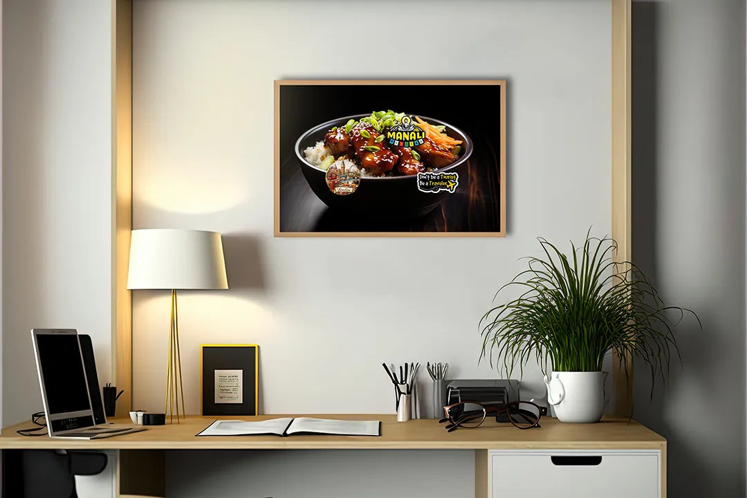 Metall Magnetboard mit hochwertigem Kom mit rijst und Fleisch Design