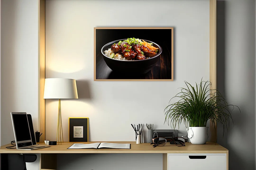 Metall Magnetboard mit hochwertigem Kom mit rijst und Fleisch Design