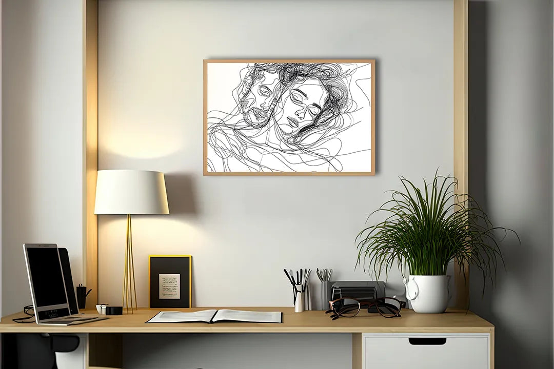 Metall Magnetboard mit hochwertigem Linienzeichnung koppel Design