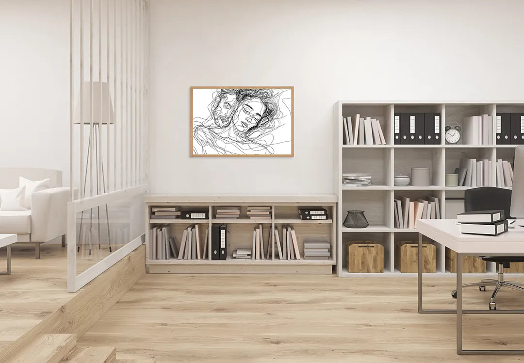 Metall Magnetboard mit hochwertigem Linienzeichnung koppel Design