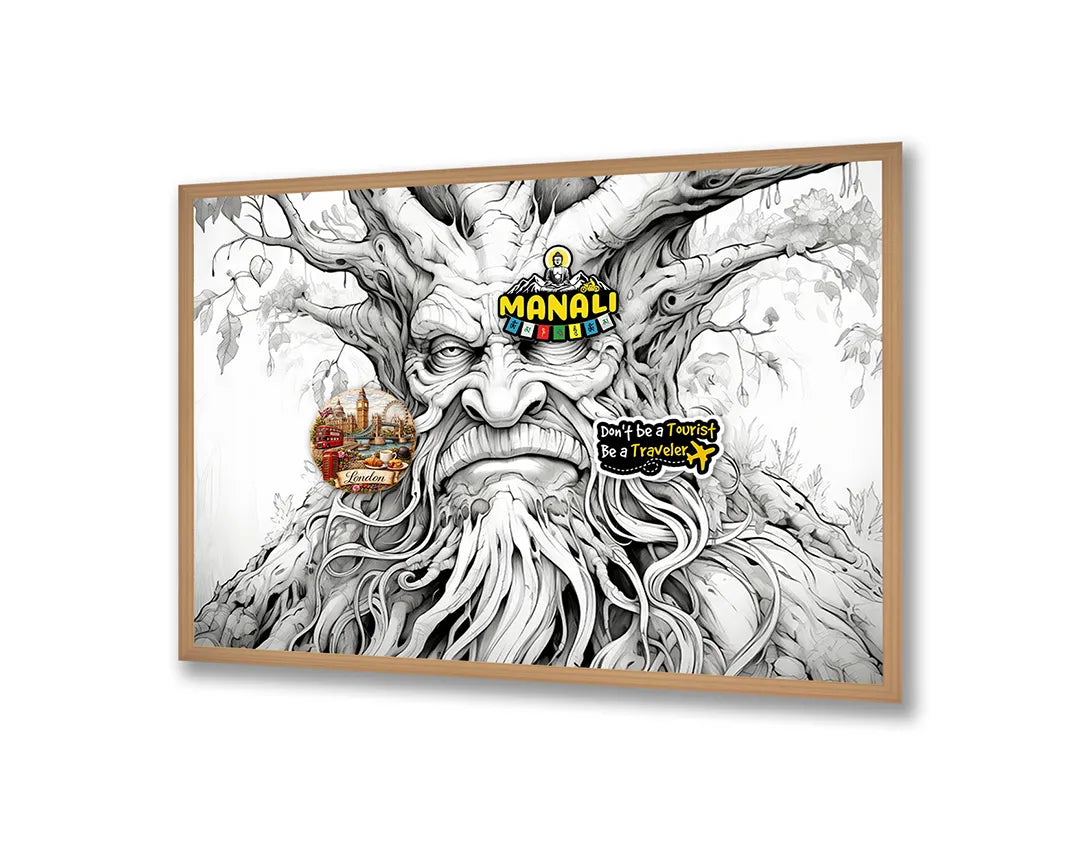 Metall Magnetboard mit hochwertigem Fantasie boom Gesicht Design