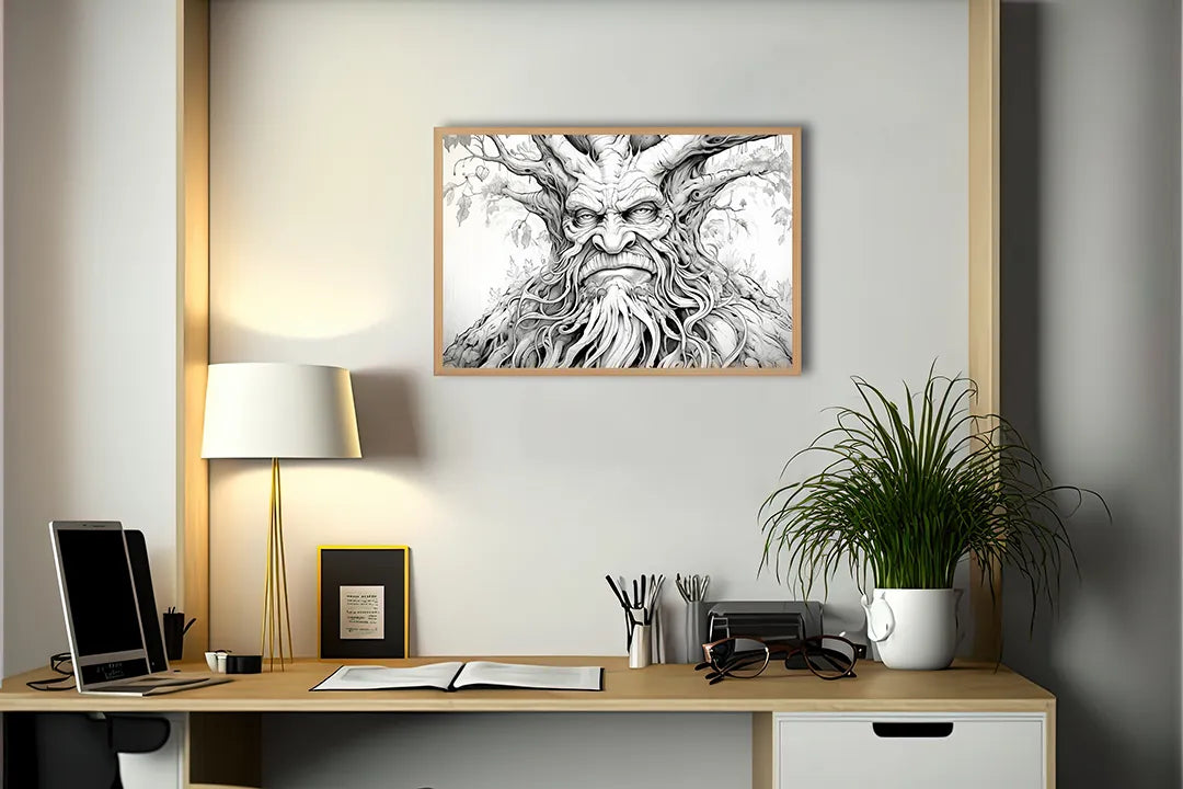 Metall Magnetboard mit hochwertigem Fantasie boom Gesicht Design