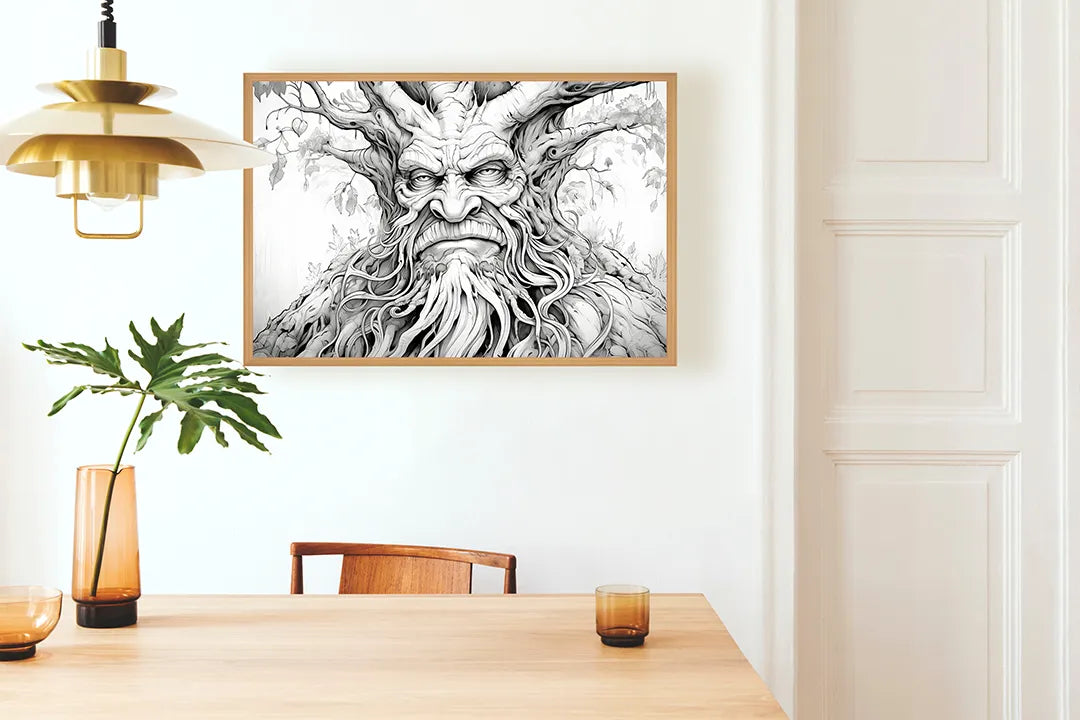 Metall Magnetboard mit hochwertigem Fantasie boom Gesicht Design
