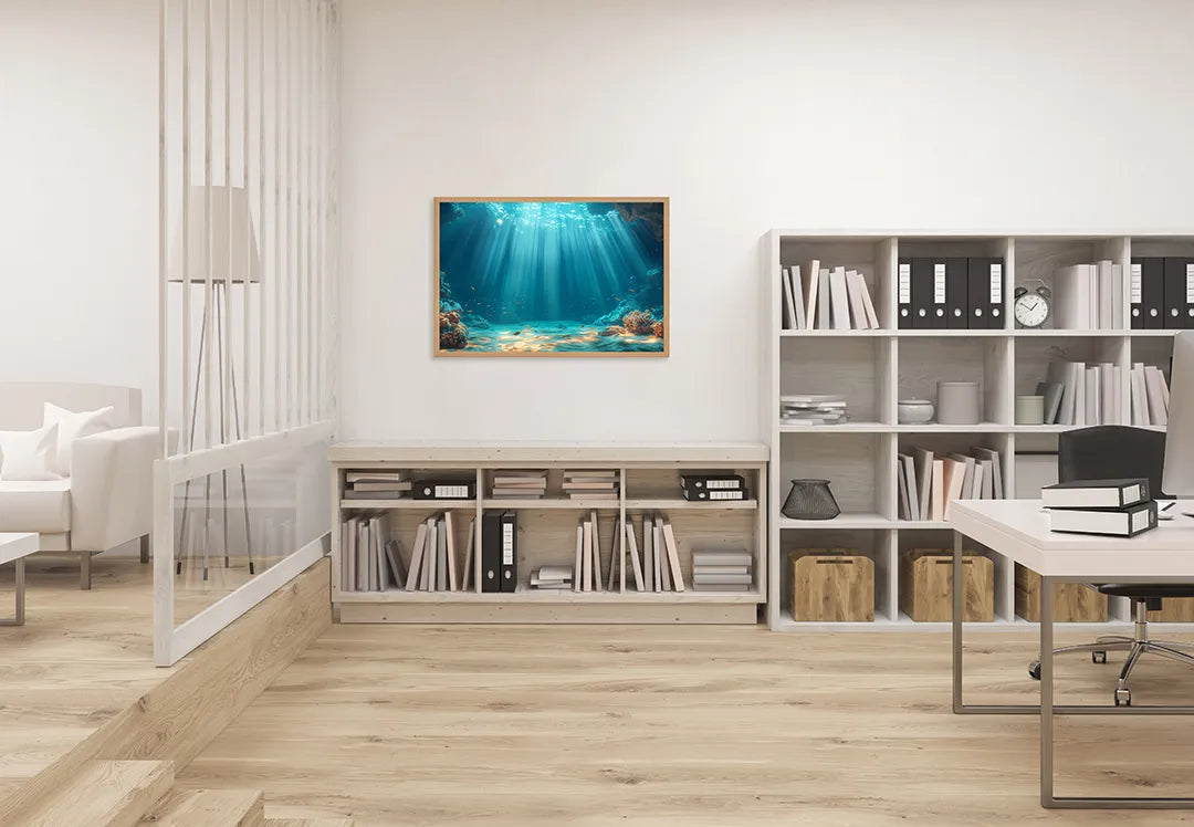 Metall Magnetboard mit hochwertigem Unterwasser Sonnenstrahlen bodem Design