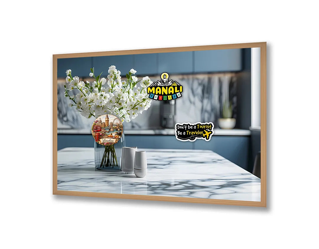 Metall Magnetboard mit hochwertigem Moderne keuken Interieur Design