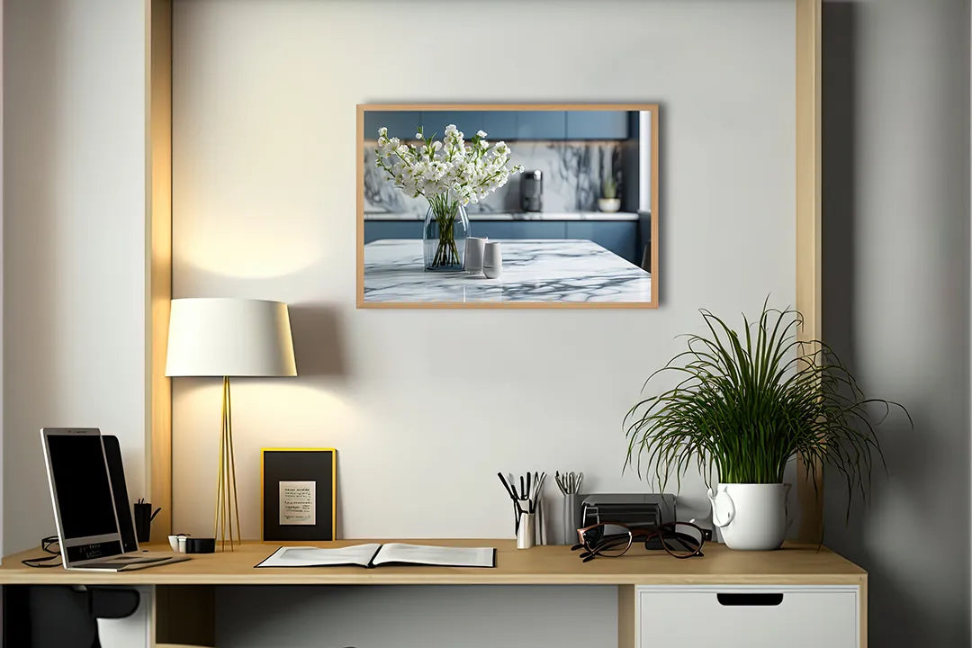 Metall Magnetboard mit hochwertigem Moderne keuken Interieur Design