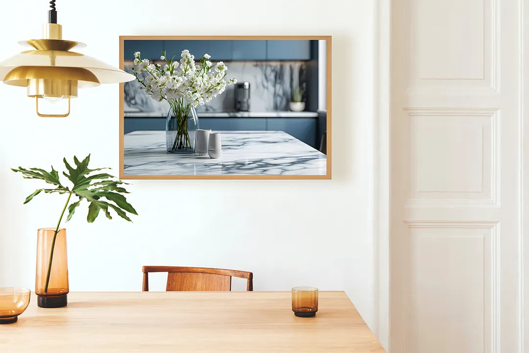 Metall Magnetboard mit hochwertigem Moderne keuken Interieur Design