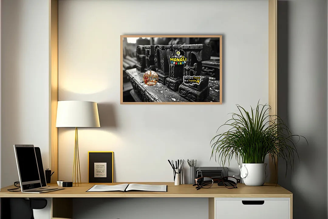 Metall Magnetboard mit hochwertigem Schwarz weiß letters Glaube Design