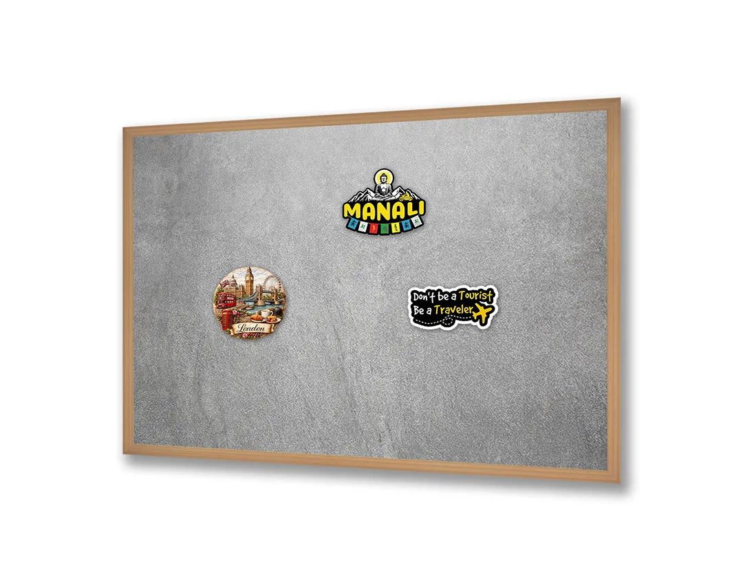 Metall Magnetboard mit hochwertigem Graue Beton Textur Design