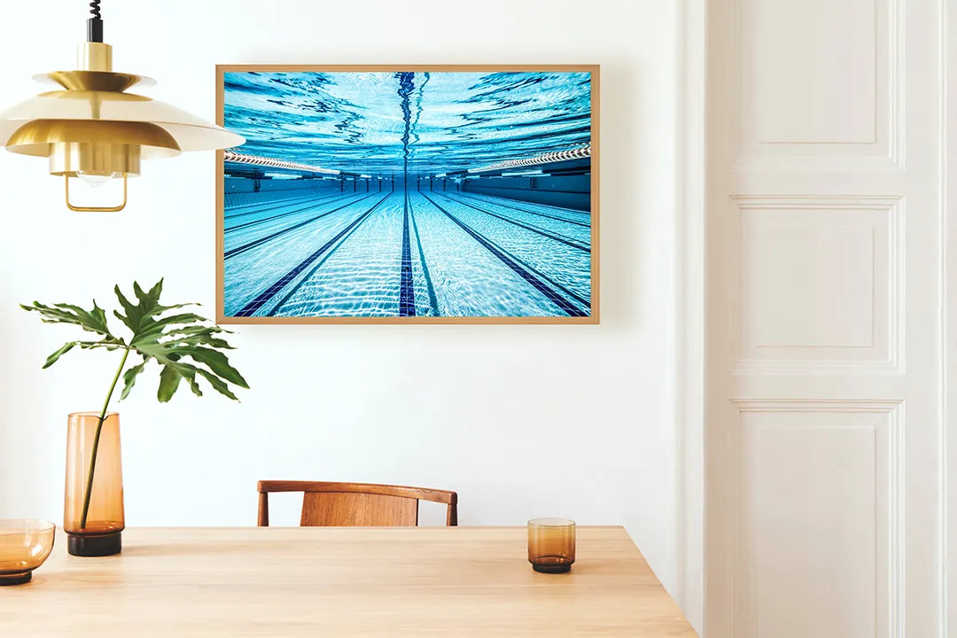 Metall Magnetboard mit hochwertigem Zwembad Waterlijnen Design