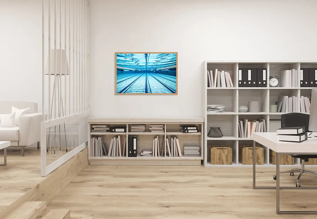 Metall Magnetboard mit hochwertigem Zwembad Waterlijnen Design