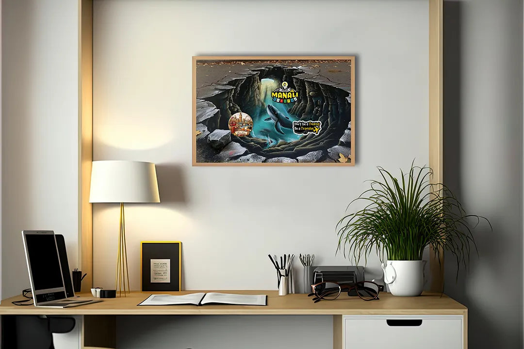 Metall Magnetboard mit hochwertigem Duikboot Unterwasser grot Design