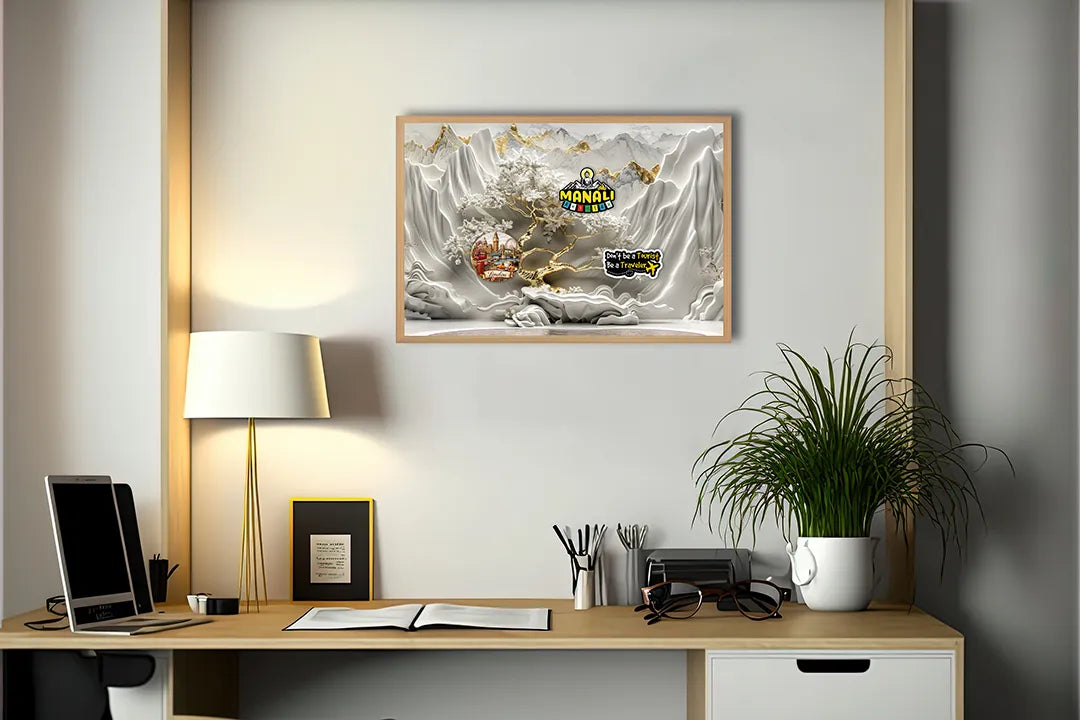 Metall Magnetboard mit hochwertigem Weiße Relief Blumen Design