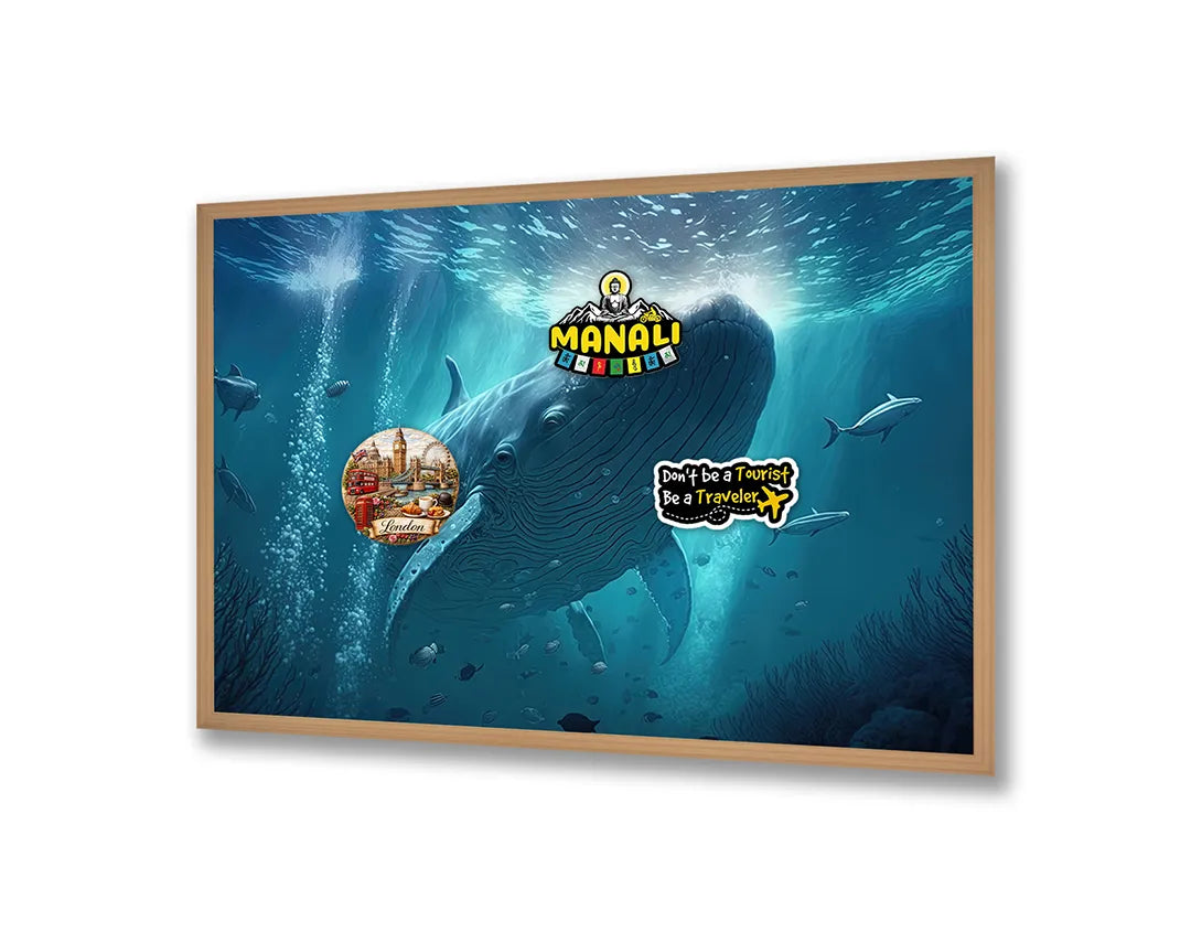 Metall Magnetboard mit hochwertigem Große walvis Unterwasser Design