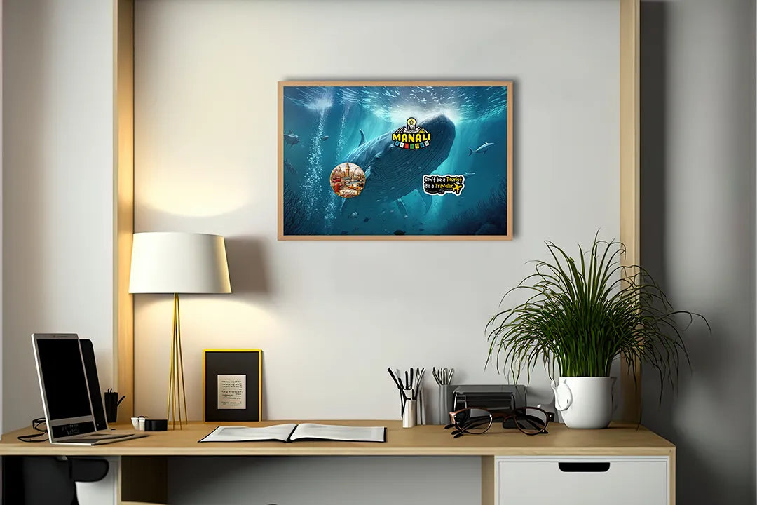 Metall Magnetboard mit hochwertigem Große walvis Unterwasser Design