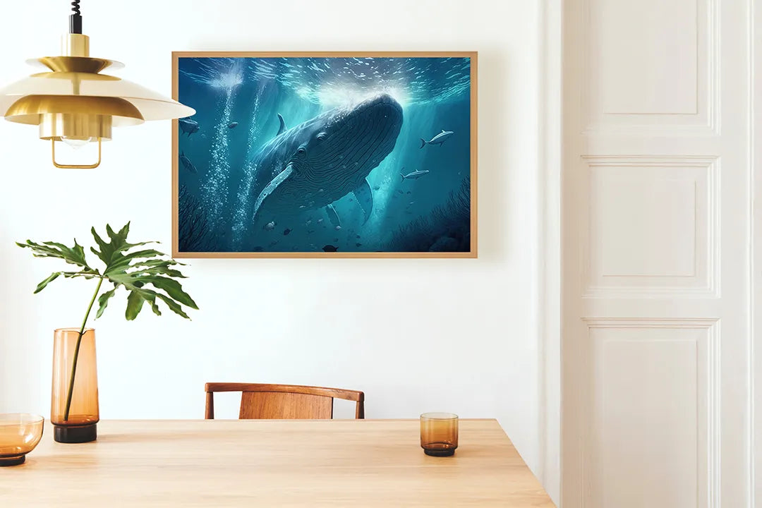 Metall Magnetboard mit hochwertigem Große walvis Unterwasser Design