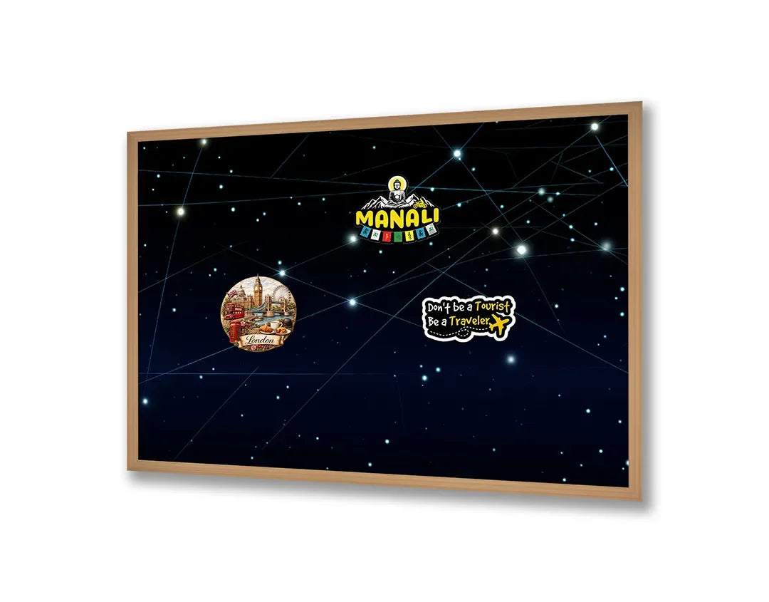 Metall Magnetboard mit hochwertigem Sterrenbeeld constellaties Design
