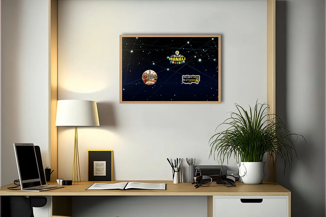 Metall Magnetboard mit hochwertigem Sterrenbeeld constellaties Design