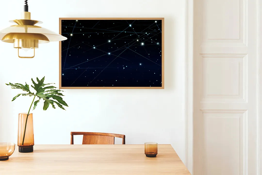 Metall Magnetboard mit hochwertigem Sterrenbeeld constellaties Design
