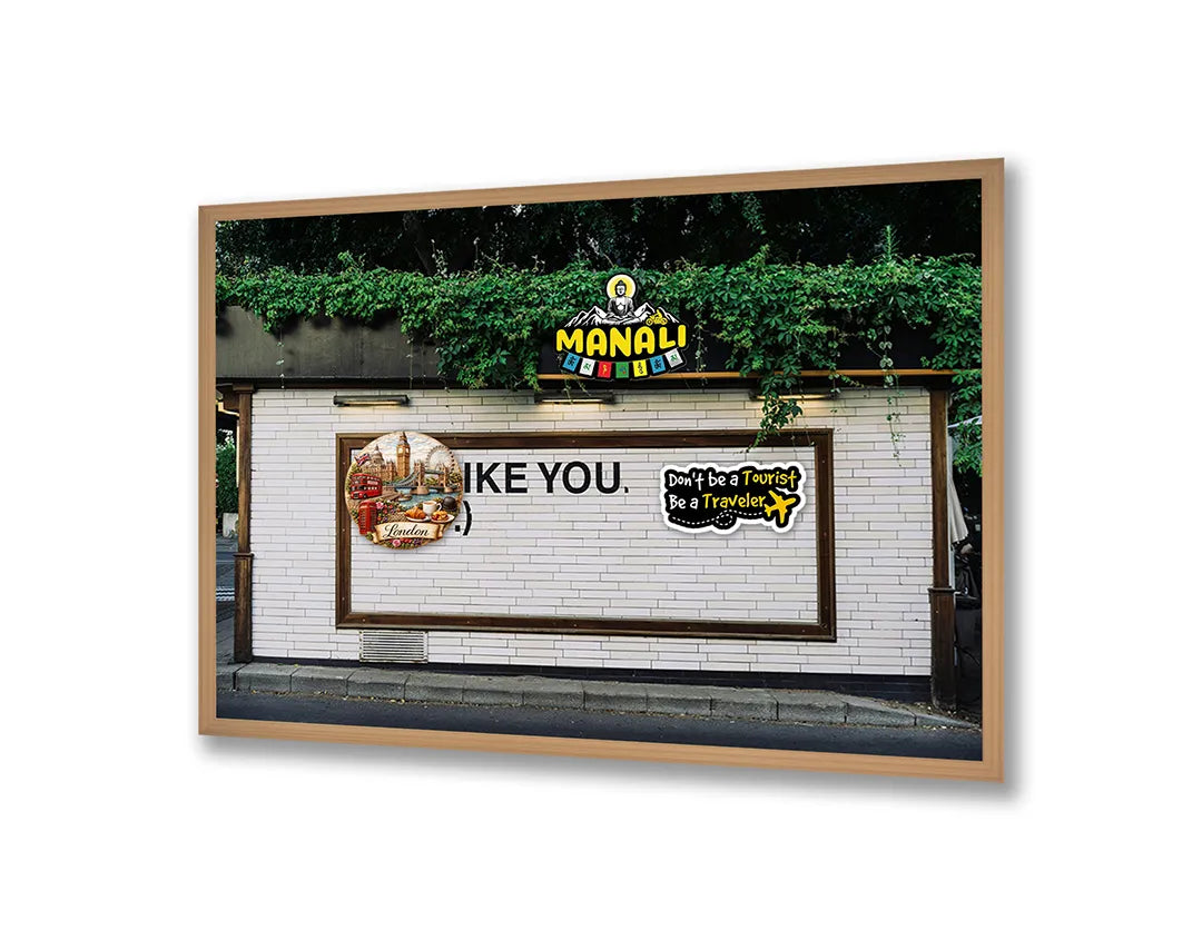 Metall Magnetboard mit hochwertigem We Like You Too Muurtekst Design