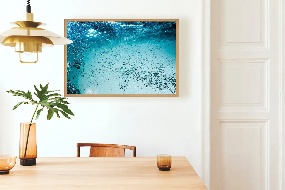 Metall Magnetboard mit hochwertigem Unterwasser Bubbels Design