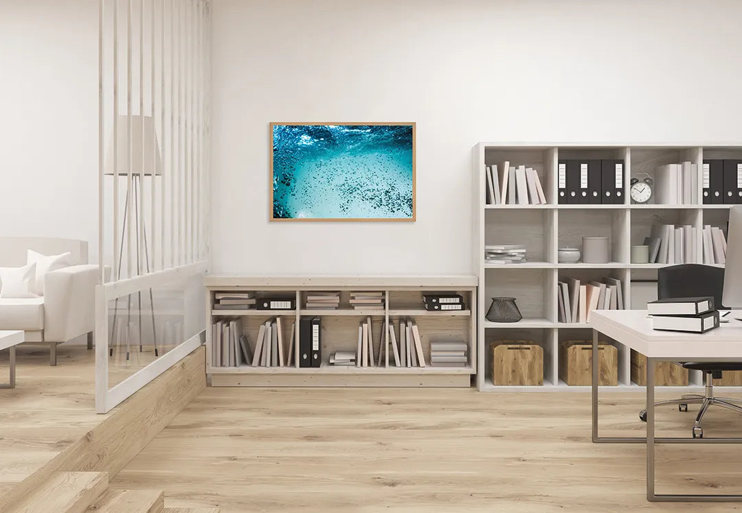 Metall Magnetboard mit hochwertigem Unterwasser Bubbels Design