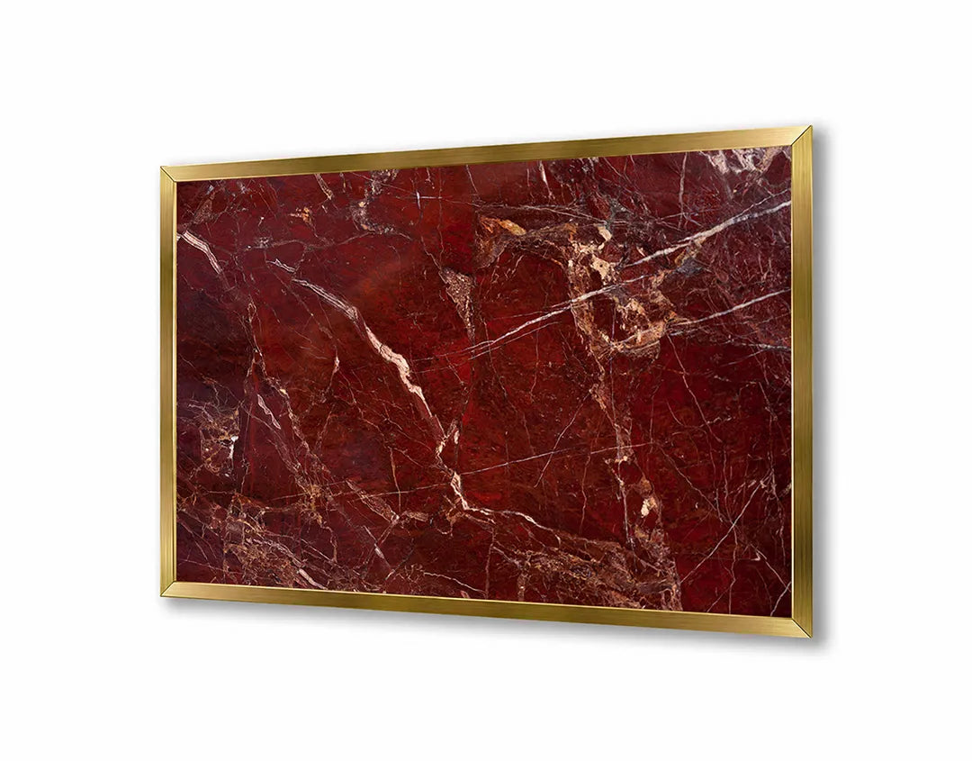 Metall Magnetboard mit hochwertigem Rote Marmor Textur Design