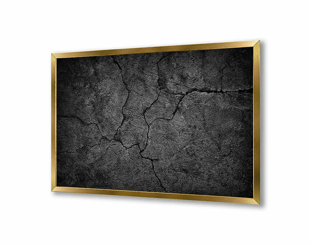 Metall Magnetboard mit hochwertigem Gebarsten Dunkel Asfalt Design