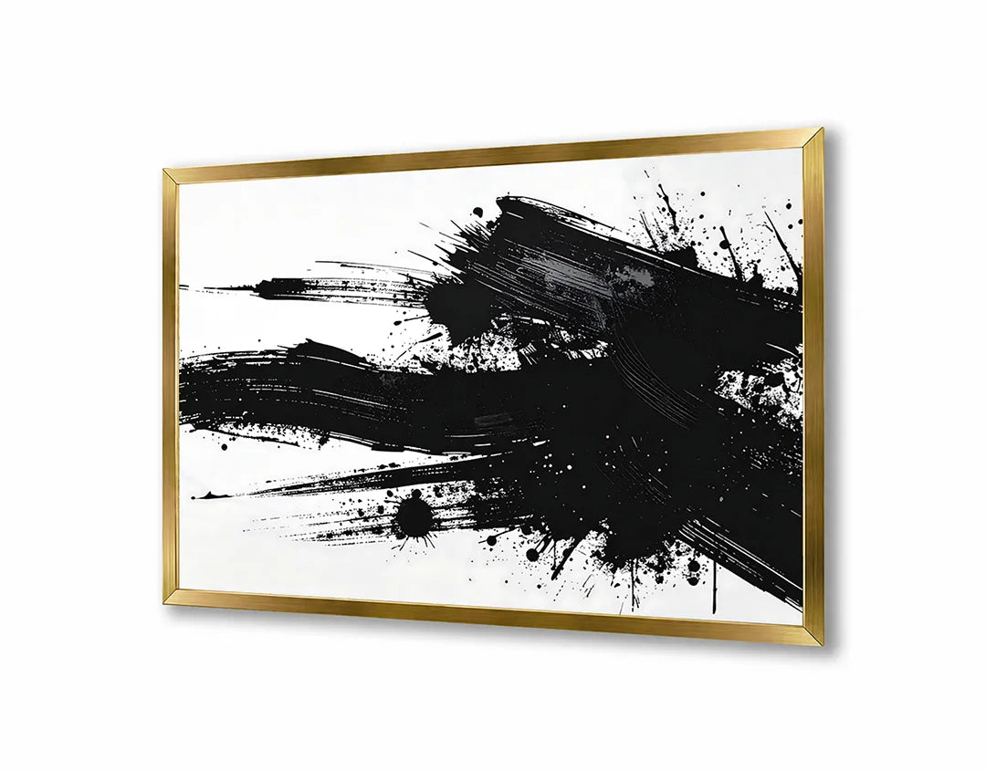 Metall Magnetboard mit hochwertigem Schwarze Farbspritzer Spritzer Design