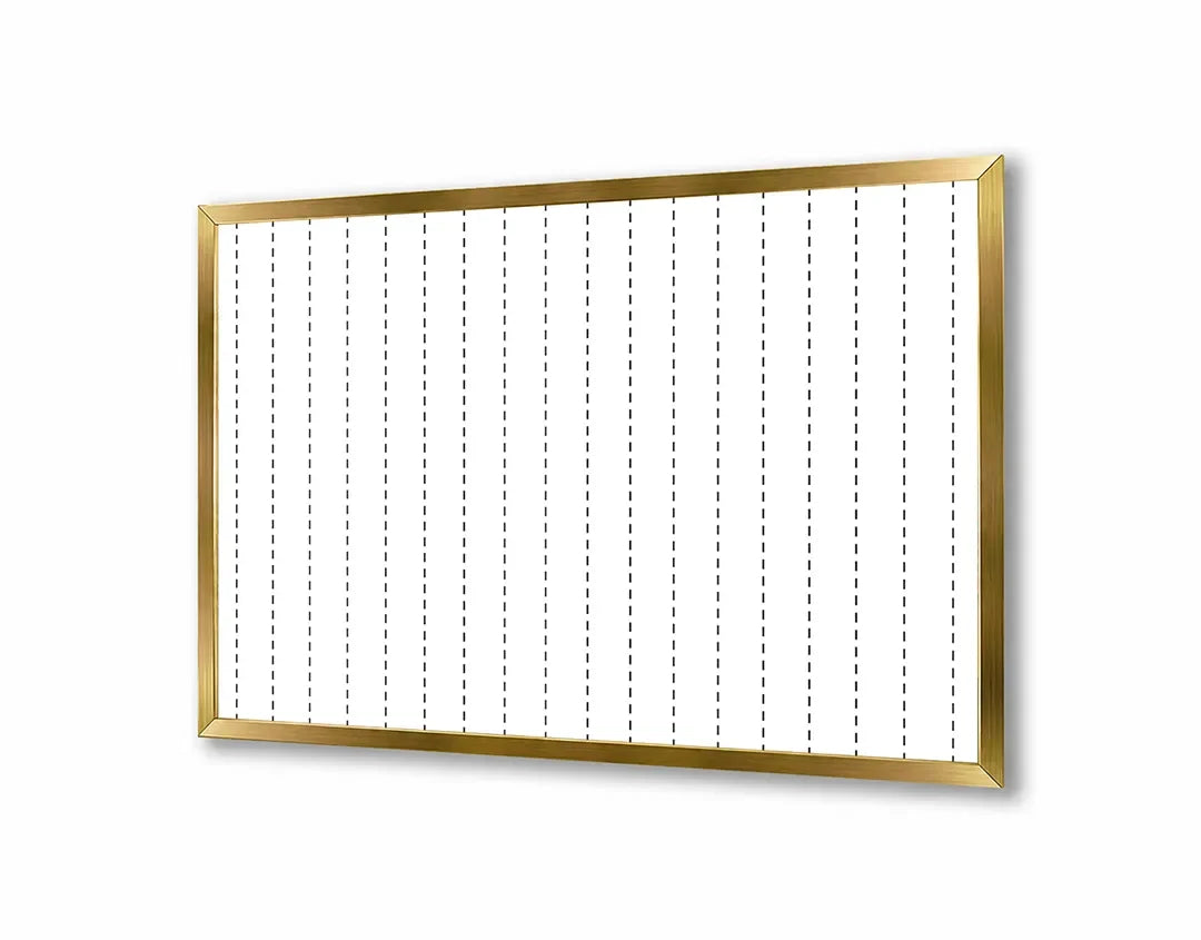 Metall Magnetboard mit hochwertigem Liniert Papier Raster gepunktet Raster vertikal Design