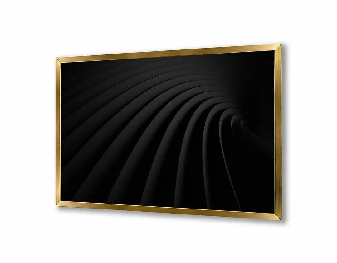 Metall Magnetboard mit hochwertigem Abstrakte Wellige 3d Linien Design