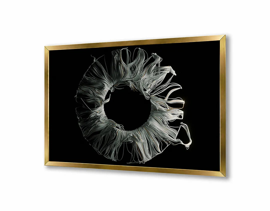 Metall Magnetboard mit hochwertigem Schwarz weiß Blume x-ray Design