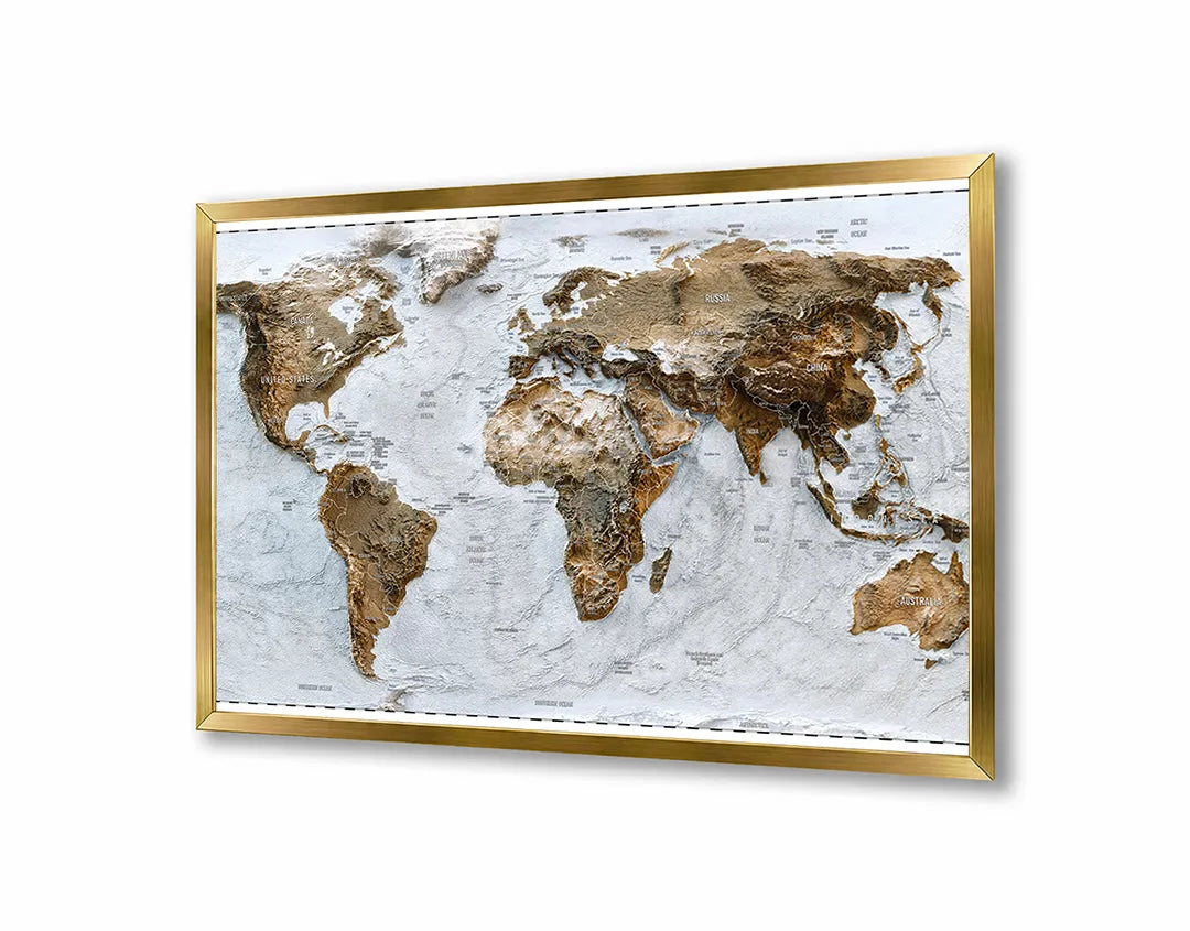 Metall Magnetboard mit hochwertigem Weltkarte ijs Design