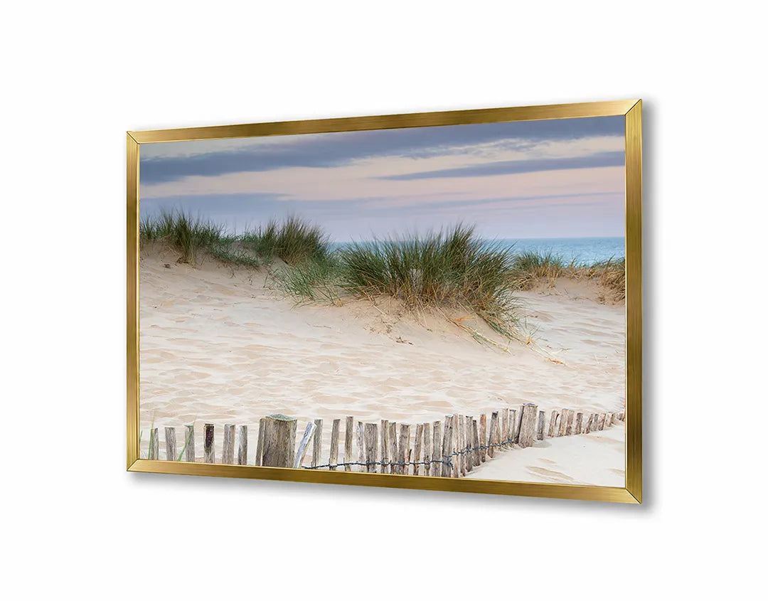 Metall Magnetboard mit hochwertigem Strand Duinen Mit Helmgras Design
