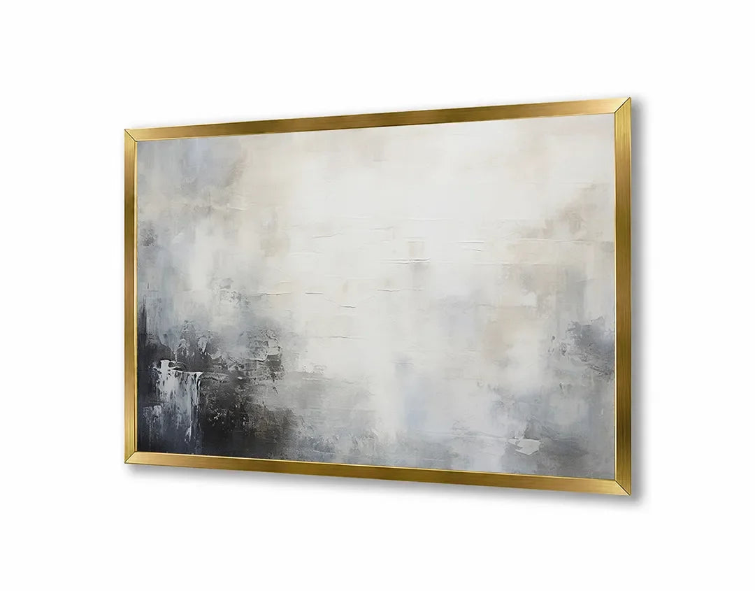 Metall Magnetboard mit hochwertigem Abstrakt beige grijs Design