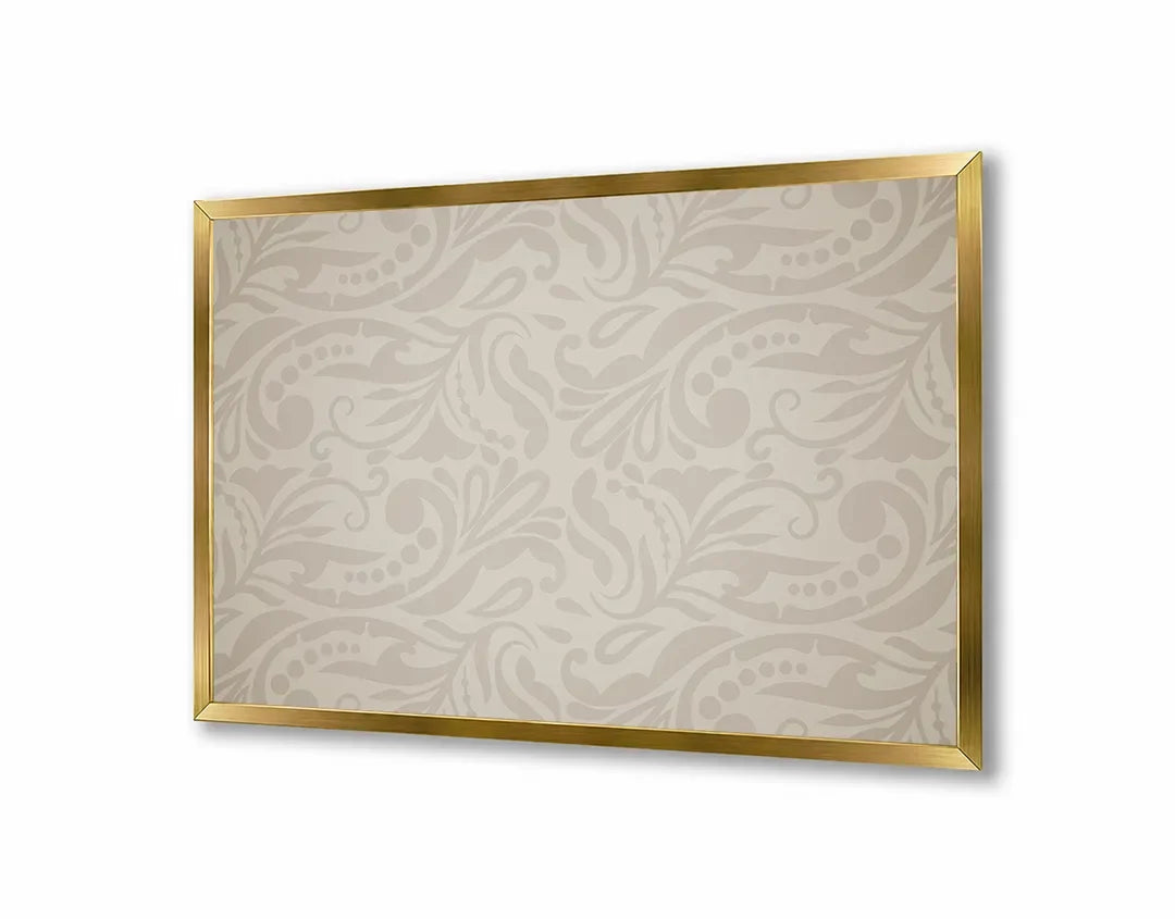 Metall Magnetboard mit hochwertigem Licht damast Muster Design