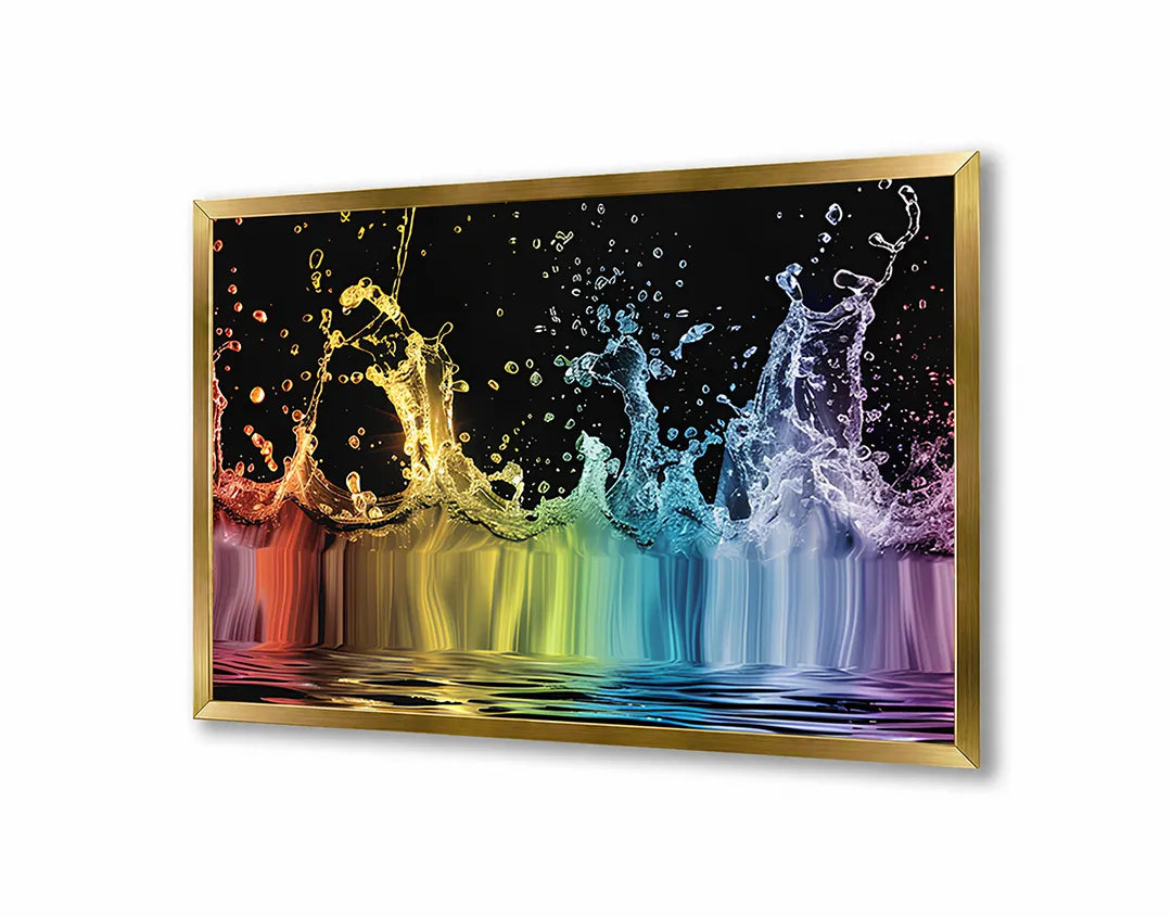 Metall Magnetboard mit hochwertigem Gekleurd spetterend Wasser Design
