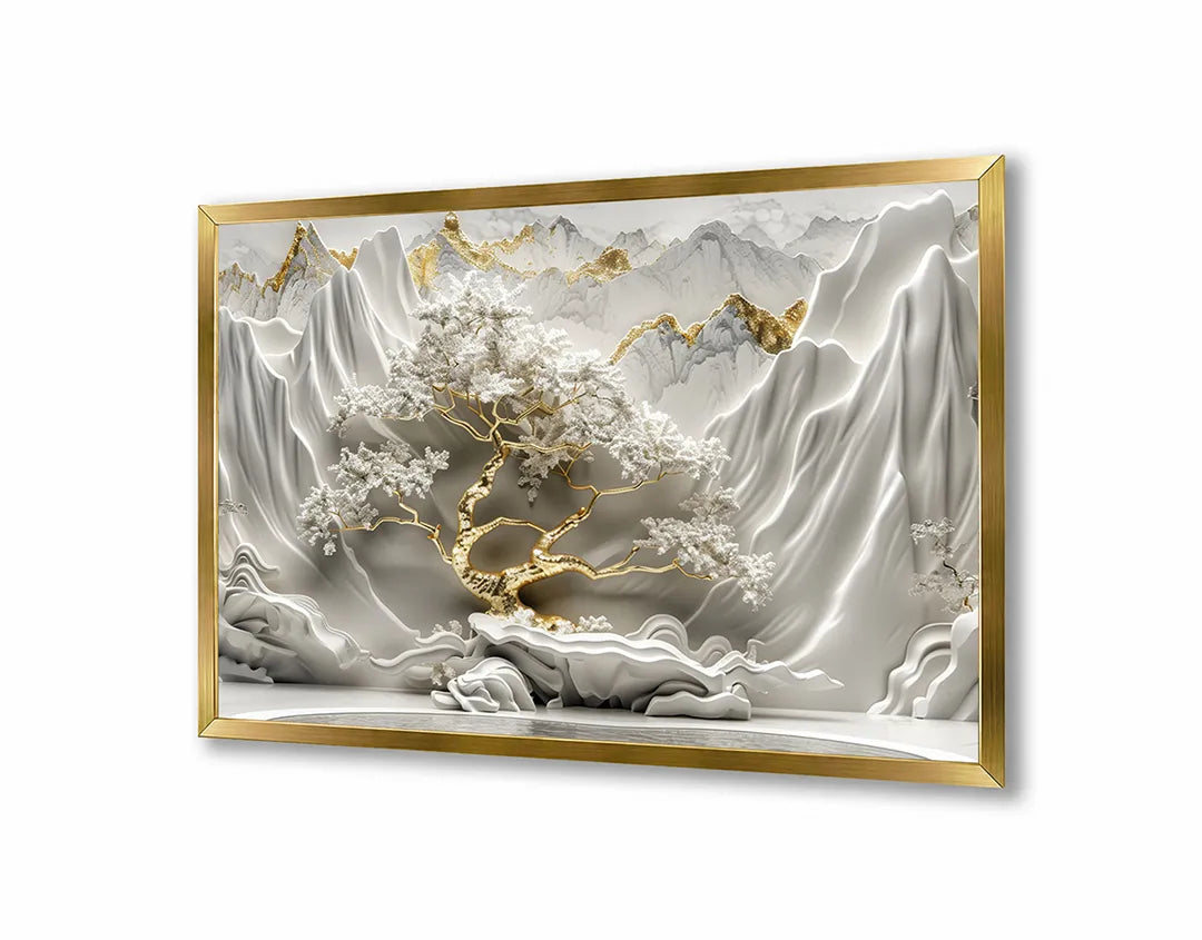 Metall Magnetboard mit hochwertigem Weiße Relief Blumen Design