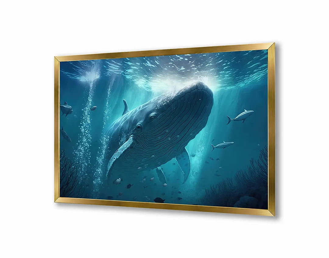 Metall Magnetboard mit hochwertigem Große walvis Unterwasser Design