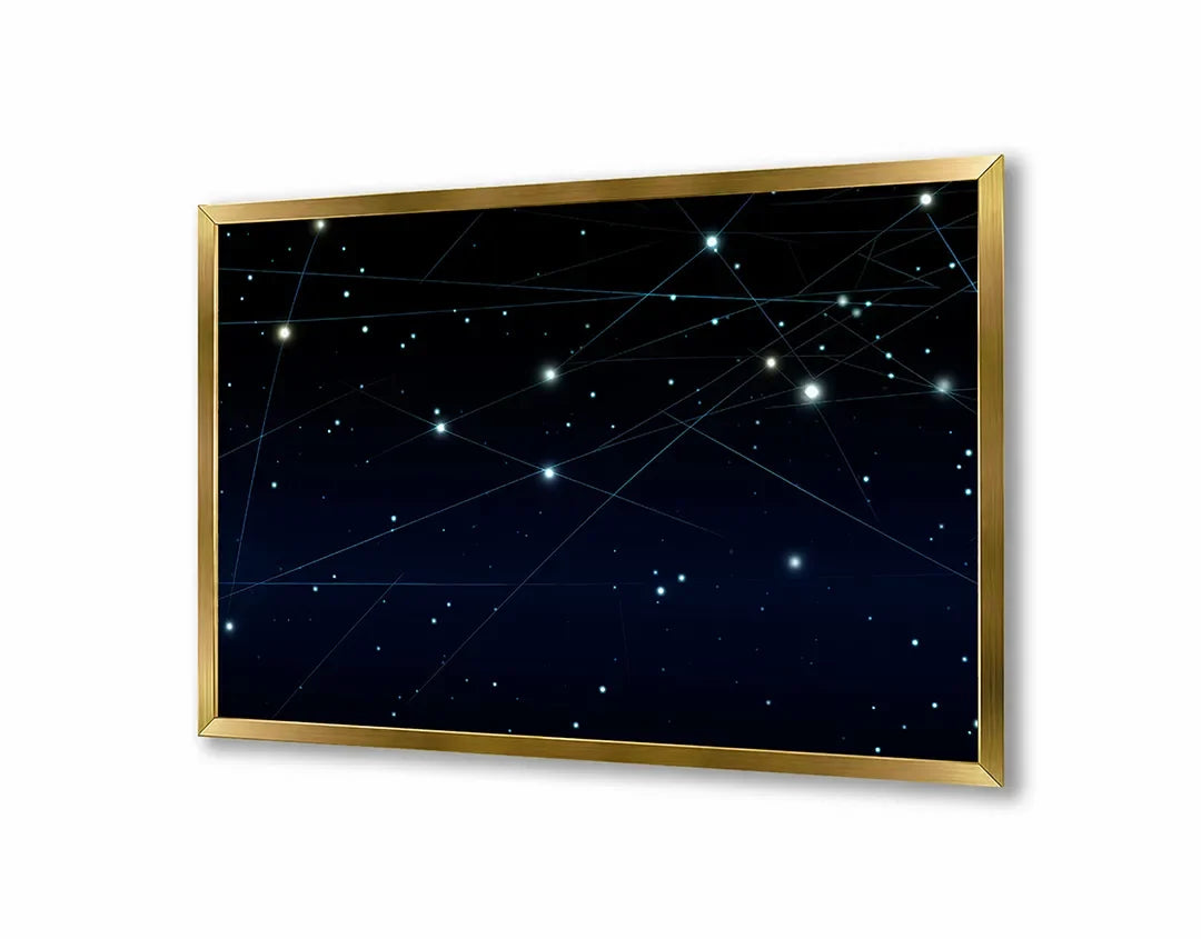 Metall Magnetboard mit hochwertigem Sterrenbeeld constellaties Design