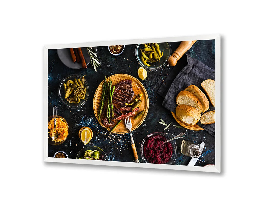 Metall Magnetboard mit hochwertigem Bourgondische Maaltijd Auf Tafel Design