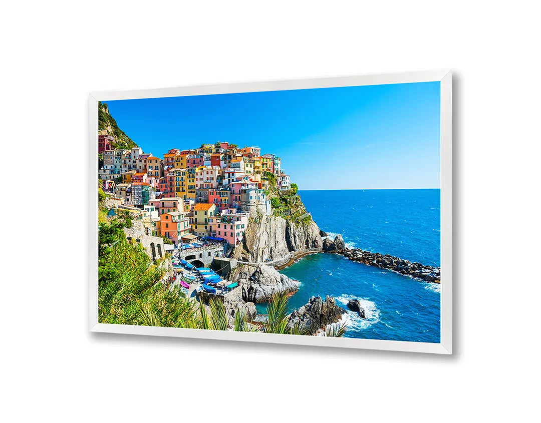 Metall Magnetboard mit hochwertigem Bunt Cinque Terre Dorp Aan Der Kust Design