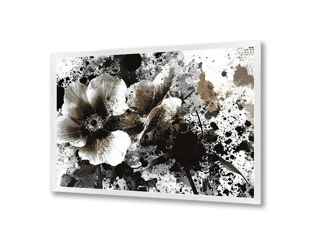 Metall Magnetboard mit hochwertigem Schwarze Tinte Blume Spritzer Design