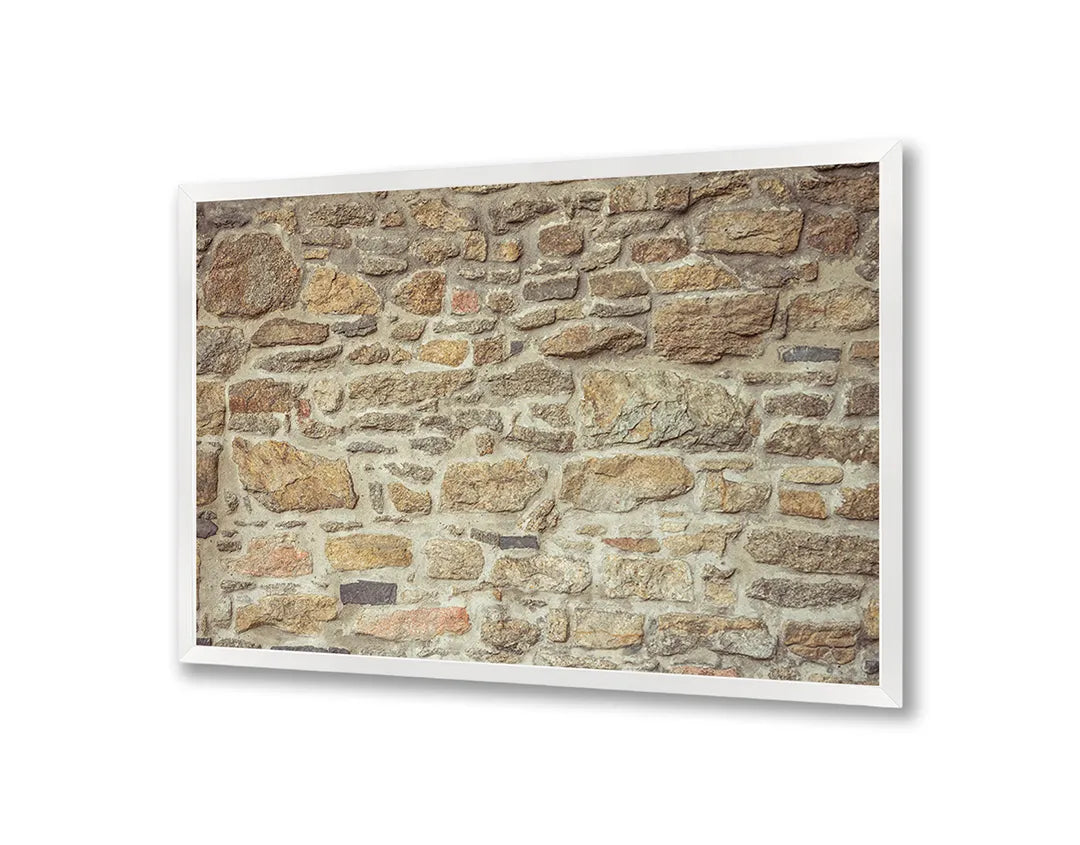 Metall Magnetboard mit hochwertigem Authentieke Steine Wand Design