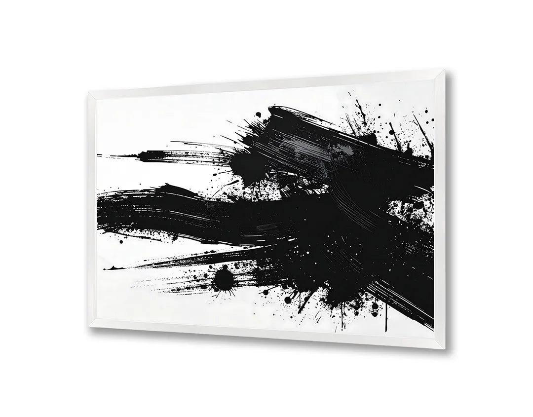 Metall Magnetboard mit hochwertigem Schwarze Farbspritzer Spritzer Design