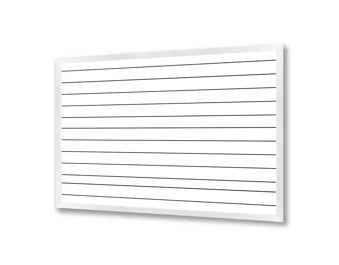 Metall Magnetboard mit hochwertigem Liniert Papier Raster horizontaal Design